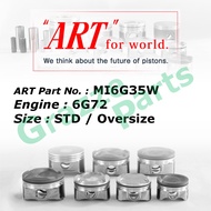 ART Piston Set MI6G35W / MI6G36W for Mitsubishi Pajero 3.0 V6 6G72 (91.1mm)