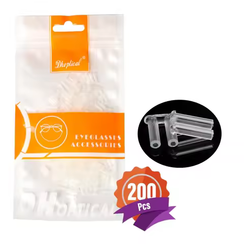 200 pcs/lot U-clip Rimless Glasses Accessories Double Rubber Plug PVC Material Eyeglasses By Dhoptic