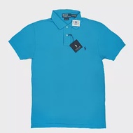 Polo Ralph Lauren 男版經典素色馬球刺繡短袖POLO衫 土耳其藍 L