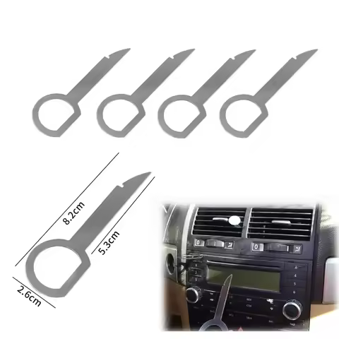 4/8/12/24Pcs Car Radio Removal Key Pin Tool For Audi C6 R8 A1 A3 Q3 A4 A5 Q5 A6 S6 A7 B6 B7 B8 8P 8V