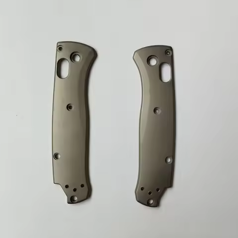 CNC Titanium Alloy Made Knife Handle Patches Scales for Benchmade Mini Bugout 533 Knives Grip DIY Ma