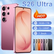 Hot Selling 5G Smartphone 16GB 1TB Android 15 T26 Ultra 8000mAh Battery 108MP Camera Dual SIM Daily 