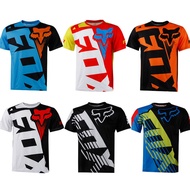 Off-Road T-Shirt FOX Speed Off-Row Jersey Mountain Bike Cycling Jersey Short-Sleeved FOX Head Motor