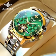 OLEVS | นาฬิกาผู้ชายอัตโนมัติกันน้ำ สแตนเลสทังสเตน