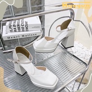 Mary Jane Shoes 9cm Square Heel Charming Lady Fashion Goods B8đup