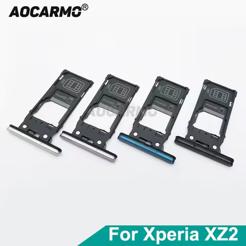 Aorcarmo For Sony Xperia XZ2 H8216 H8266 H8276 H8296 5.7" Single Dual Memory MicroSD Card Holder Rea