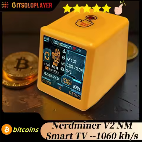 NMMiner NM TV Smart TV 1060KH/s better Nerdminer v2 ESP32 BTC SOLO Lottery Miner & Smart gift home s