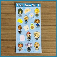✪ 100% Toca Life Toca Boca Laminated Sticker Sheets