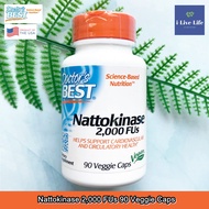 นัตโตะสกัดจากถั่วเหลืองหมักของญี่ปุ่น Nattokinase 2000 FUs 90 Veggie Caps - Doctors Best