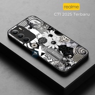 HP Realme C71 2025 Glass Softcase Casing Latest Luxury Realme C71 Case [MG71]
