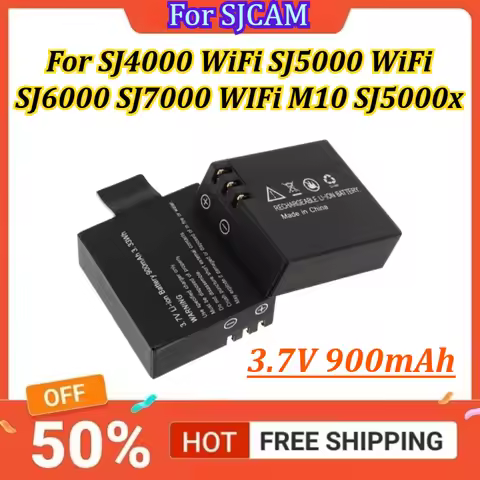 3.7V 900mAh Li-ion Rechargable Sport Action Camera DV Battery For SJCAM SJ4000 WiFi SJ5000 WiFi SJ60