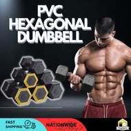PVC Hex Dumbbell Set – 2kg/4kg/6kg Pair & 5kg/10kg Single Weights