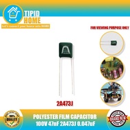 POLYESTER FILM CAPACITOR 100V 47nF 2A473J 0.047uF
