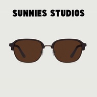 SUNNIES STUDIOS - Luca Bronze Hickory Browline Sunglasses - 60336AP-3-3
