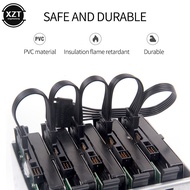 60CM SATA cable 15Pin M 1 to 5 SATA 15Pin F hard disk power splitter cable DIY PC server 15-pin powe