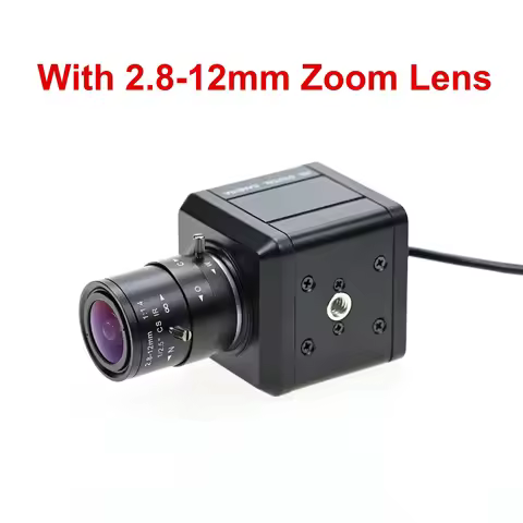GXIVISION 60FPS 2MP Global Shutter Camera USB Driver Free,Monochrome,1600x1200,With CS Lens,High Fra