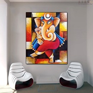 Canvas Art Buddha Painting Indian God Ganesha Decor Posters And Prints Wall Art Picture For Living R