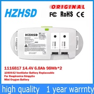 1116817 14.4V 6.8Ah 98Wh*2 1080642 Ventilator Battery Replaceable For Respironics SimpyGo Mini Oxyge