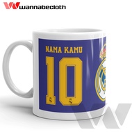 Real Madrid Mug Real Madrid Glass Souvenir Gift Ball Gift Real Madrid Mug Custom Name
