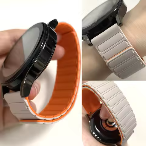 Silicone Magnetic 22mm Bands For AMAZFIT BIP 6 5 UNITY Zepp Z Sports Strap Amazfit GTR 4 3 2e 3 Pro 