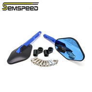 SEMSPEEDรถจักรยานยนต์กระจกมือH Andlebarด้านข้างมองหลังกระจกสำหรับคาวาซากิZ125นินจา125 250 250R 300 4