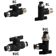 BM Ball valve switch Manual valve BM-4-6-8 10 12Gas Pipe Connector Pneumatic quick connector Manual 