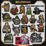 PH008 Tactical Animal Morale Patch Embroidered Hook & Loop Patch EDC Backpack Tactical Badge