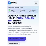 Ujian Psikometrik & PSEE SPA 2025 | 1000+ Soalan | Simulator Sebenar | Akses 24/7