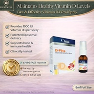 D-Vita Vitamin D3 500IU Oral Spray 8ml | Fast-Absorbing Vitamin D for Kids & Adults | EXP: 06/2027