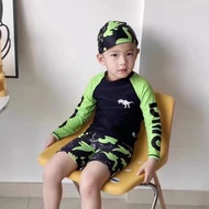 Korea Korea 20262024New Year Boys Split Swimsuit Quick-Drying Sunscreen Long-Sleeved Swimming Trunks