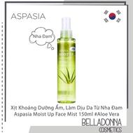 Xịt Khoáng Dưỡng Ẩm Làm Dịu Da Từ Nha Đam Aspasia Moist Up Face Mist 150ml #Aloe Vera