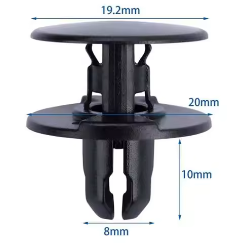 20Pcs For 8mm Hole OE: 91501-TR0-003 Auto Plastic Fender Clips Auto Bumper Fastener Rivet Clips Trim