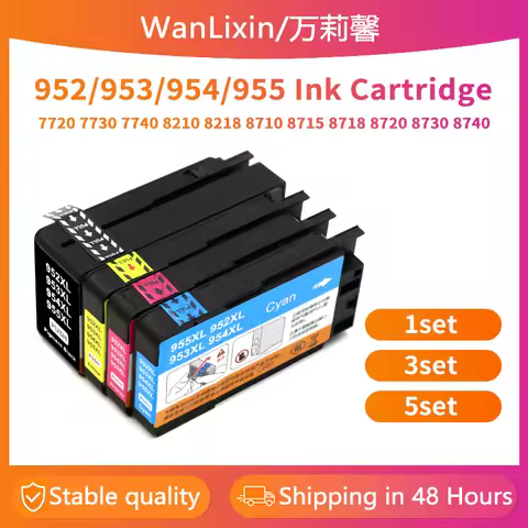 1-5set 952XL 953XL 954 955 Ink Cartridge Compatible For HP Officejet Pro 7720 7730 7740 8210 8218 87
