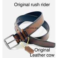 original rush rider tali pinggang 100%Leather cow pin Buckle men’s tali pinggang