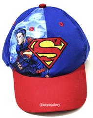 TOPI ANAK SNAPBACK KARAKTER SUPERMAN /TOPI SUPERMAN/TOPI ANAK SUPERMAN/TOPI BORDIR SUPERMAN