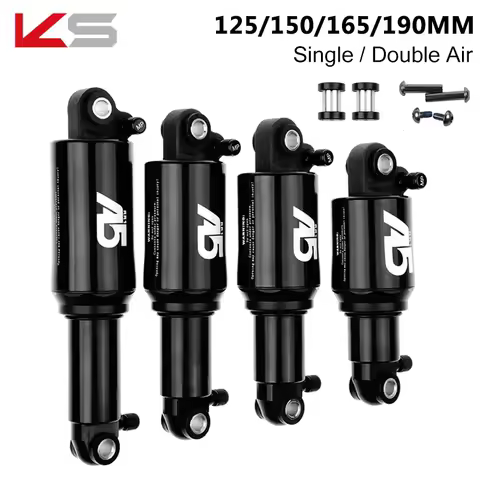 KS A5 RR1 Rear Shock MTB Solo/Dual Air Suspension 125 150 165 190 MM Bicycle Bike Air Pressure Absor