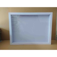 3D Hollow Wooden Block Frame 4cm 30x40 CM WHITE/