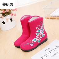New children embroidered boots old Beijing shoes Ankle Boots female baby dance shoes embroidered sho