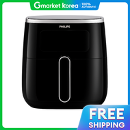 Philips | Philips Home Appliances HD9257/80 Transparent Air Fryer Large Capacity 5.6 Liters Black Ne