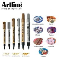 Artline 900xf/990xf/999xf Metallic Paint Marker Gold/Silver 2.3mm/1.2mm/0.8mm EK-900XF/EK-990XF/EK-9