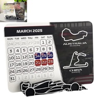 ECYOU F1 Race Schedule Calendar, Formula 1 7.0" x 5.5" 2025 Racing Calendar, High-Quality With F1 Ca