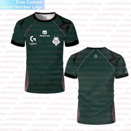 2026 G2 New CS GO LOL Esports Team Uniform Jersey Game Training Suit Jersey Men's Women's Casual Rou