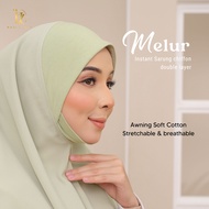 [5 helai RM 100 STOREWIDE] HaziScarf Melur Instant Sarung Awning Cotton Double-Layer Chiffon Tudung Sarung Berdagu