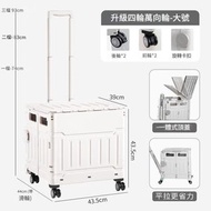 買餸車 折疊購物車 便攜式餸籃拉桿車 擺攤手拉車 家用小推車 可折疊推車 拉桿推車 購物手推車 露營置物推車（平行進口）
