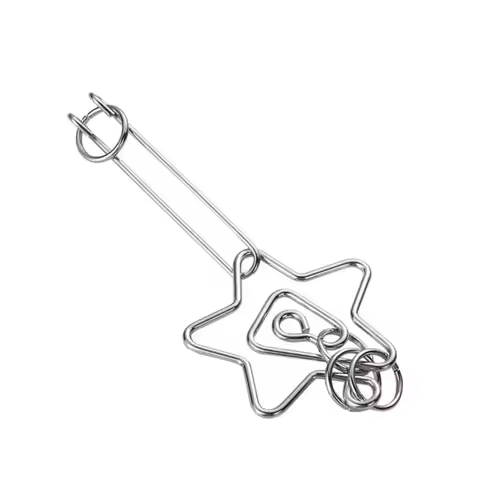 3D Metal Puzzle IQ Mind Brain Teaser Intelligence Buckle Interlock Unloop Toys Kong Ming Lock Game f