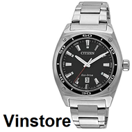 [Vinstore] Citizen Eco Drive Stainless Steel Solar Analog Men Watch AW1040-56E AW1040-56