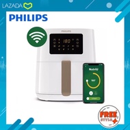 [ของแท้🔥รับประกันศูนย์ 2 ปี] Philips AirFryer Wifi Connected หม้อทอดไร้น้ำมัน รุ่น HD9255/30 สีขาว ขนาด 4.1 ลิตร HD9255