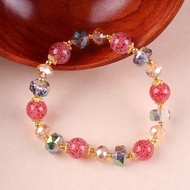 ACC Market88 premium Korean fashion style rope bracelet crystal strawberry bracelet/