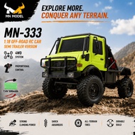 MN333 RC car 1/18 4WD Full Proportional Unimog simulation car Off-Road Vehicle Toy Gift Boy