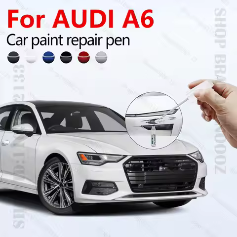 Car Paint Repair Pen For 1968-2025 AUDI A6 Paint Scratch Repair Accessories White LY9L Blue LX5F Bla
